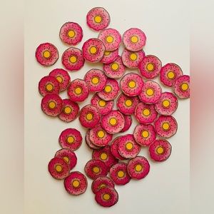 Pink Donut Plastic Charms